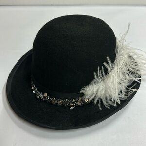 Black felt hat, made in USA